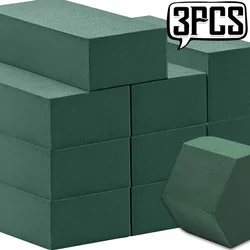 1/3x Floral Foam Blocks Green Wet Dry Flower Foam Blocks for Home Florist Fresh Artificial Flower Arrangement DIY Craft Supplies