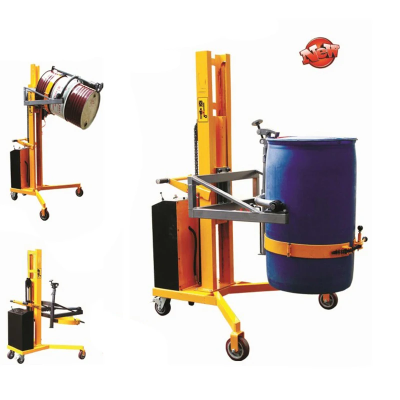 

# Factory Direct 350kg Oil Drum Elevator Forklift Hydraulic Oil Drum Hand Pallet Truck Oil Drum Carrier Lift Stacker For Sale