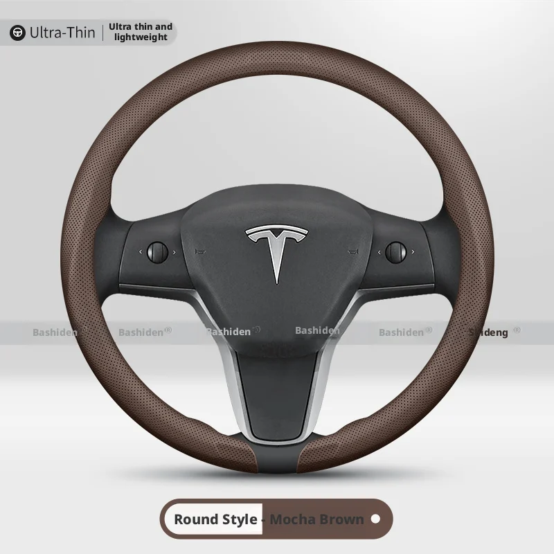 Lenkradbezug Rutschfest Atmungsaktiv Lenkrad-Zubehör für Tesla Model 3, Model X, Model S und Model Y (2019-2026)