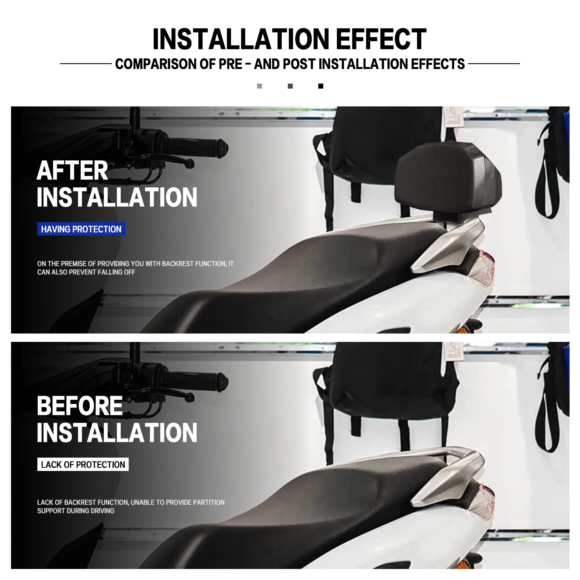 Nowe oparcie ramy tylnej motocykla pasujące do NMAX155 Nmax155 2025, poduszka tylnego siedzenia, akcesoria do modyfikacji oparcia.