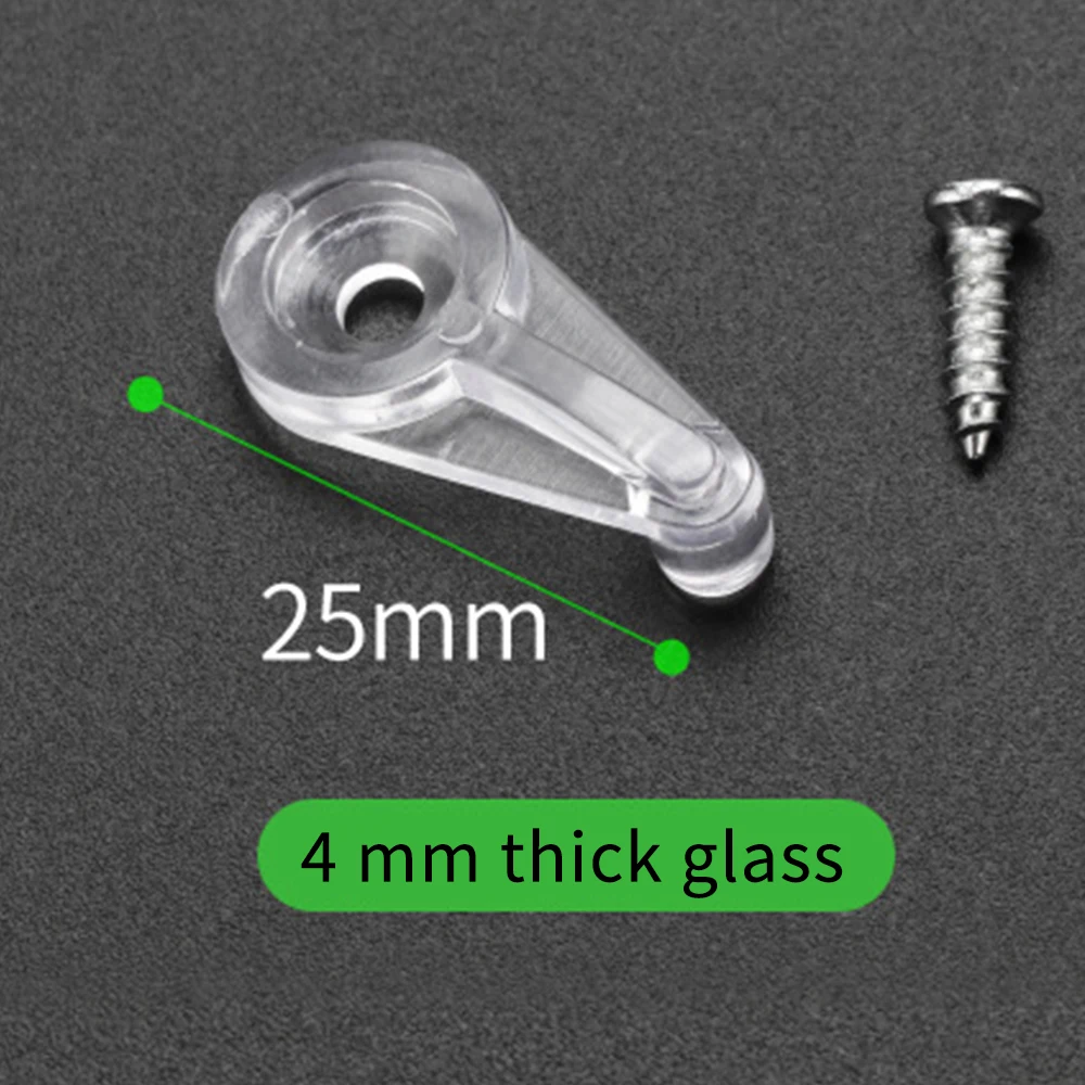 Transparent Wardrobe Mirror Glass Door Clips Plastic Glass Panel Retainer Clips Plastic Kitchen Cabinets Bathroom Mirrors Home