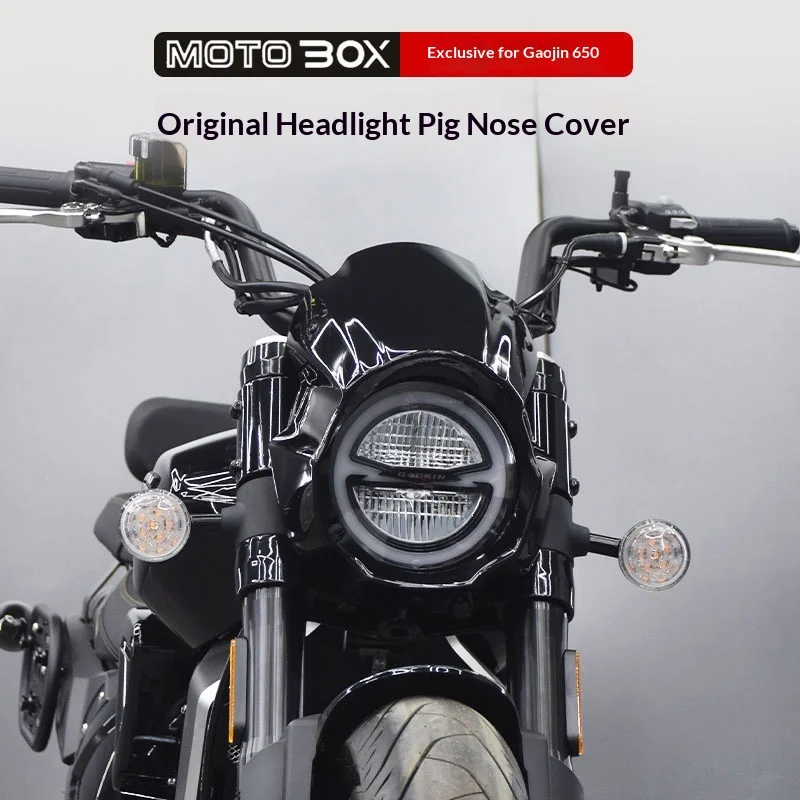 【Premium】For GAOKIN Thor 650 modified special-shaped pig head cover, original headlight decorative cover, front windshield, air