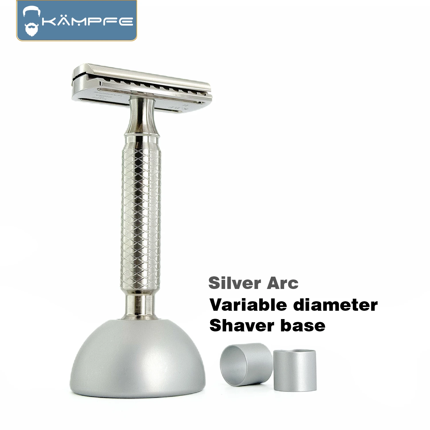 Silver Arc aluminum base suitable for Elite, Henson, Yaqi, Tatara 13.9mm 12.8mm 12mm different diameter shaver handles
