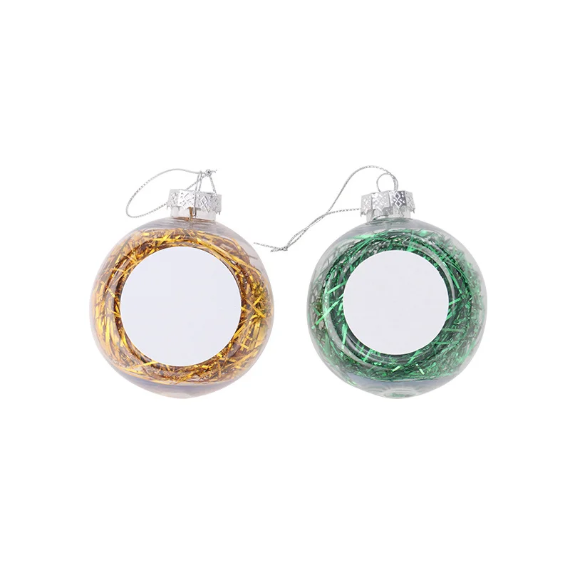 Sublimation Blank Christmas Ball Home Christmas Hanging Pendant Christmas Tree Decorations New Year Gift