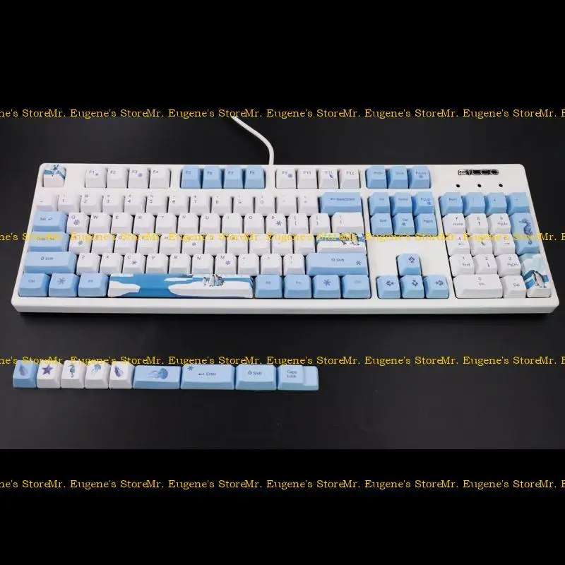 

D08B PBT Keycaps 113-Key Antarctic Penguin Sublimation OEM Mechanical Keyboard Keycap