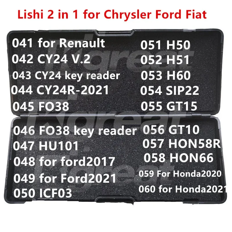 001-020 Lishi 2 in 1 2in1 HU49 HU66 HU162T(8) HU162T(9) HU162T(10) HU58 HU92 BW9MH HU64 HU39 YM15 YM23 DWO4R CH1 for VW BMW Benz