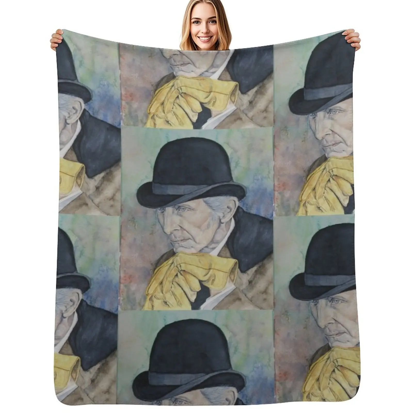 Peter Cushing Throw Blanket Multi Purpose Soft Warm Blanket for Home Travel