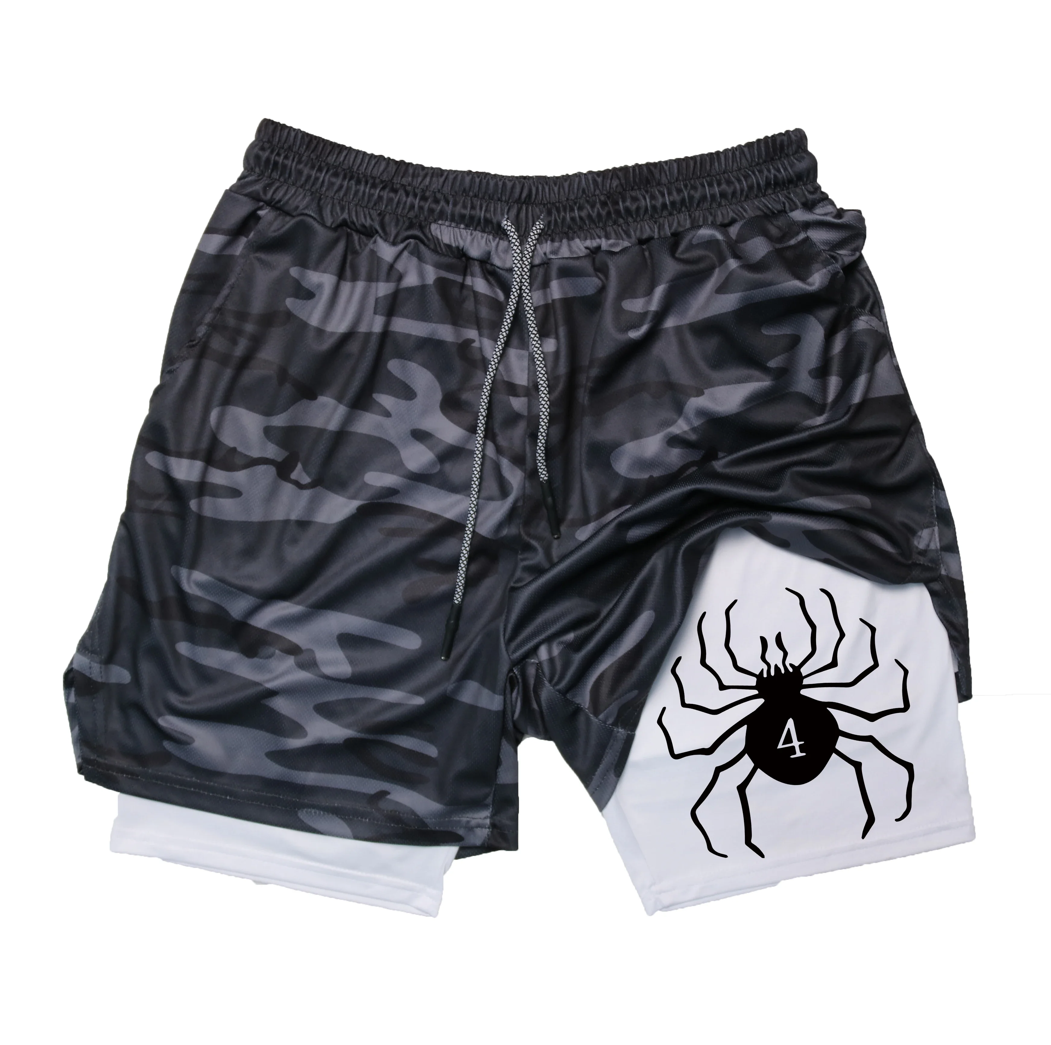 Men's Anime Hunter x Hunter Gym Shorts Bilayer 2-in-1 Breathable Quick-drying Absorb Sweat Sports Short Gym Jogging Pants image 5