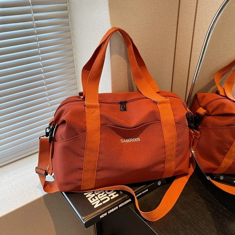 

Спортивная сумка для женщин, дорожная сумка-дафл для выходных и ночевок с креплением на ручку чемодана, сумка для личных вещей, сумка-тоут для тренировок, 1 шт.