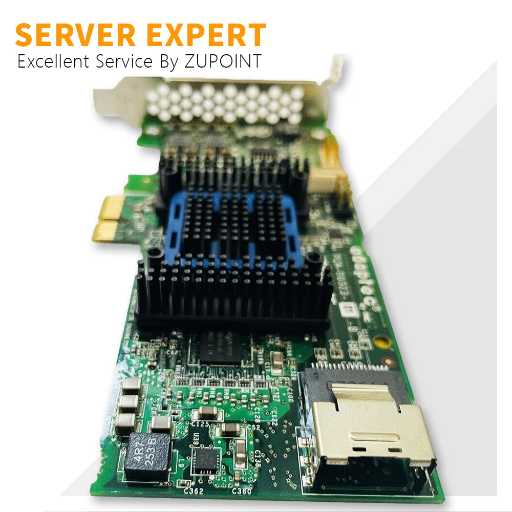 Imagem -03 - Zupoint-adaptec Asr6405e Raid Controller Card Portas Sas Sata 6gbps 128mb Cache 2271700-r Pci-e Expander