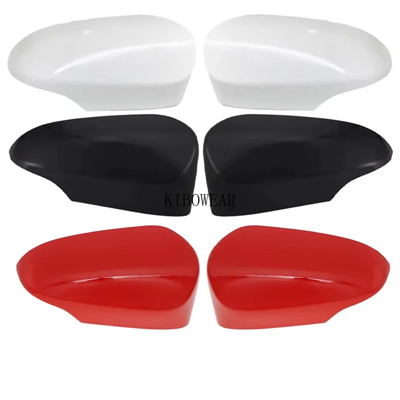 1pc Door Wing Side Mirror Caps for Toyota YARIS 2012-2020 Cover Housing Auto Replace Black/White/Silver/Blue/Red