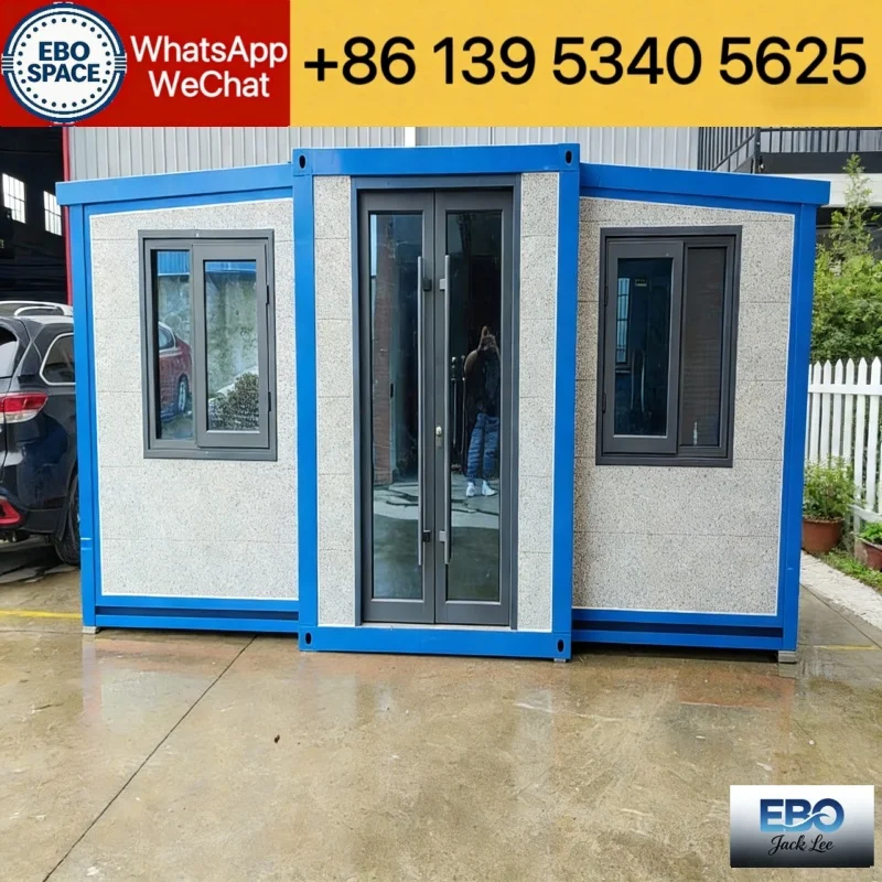 Prefab Cabin Expandable Container House MMC Custom China Factory 20ft 30ft 40ft Modular Foldable House Waterproof Use