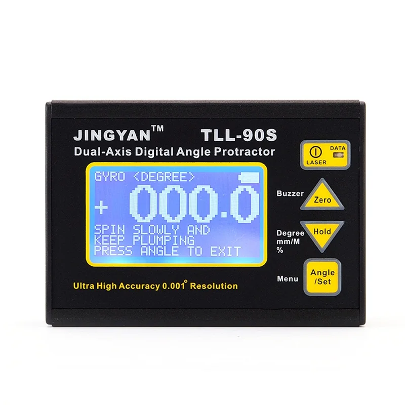 Nível do Laser Detector Inteligente Medidor de Ângulo Digital Transferidor Inclinômetro Display Lcd Duplo Valor Eixo Eua ue Plug Opcional Tll-90s