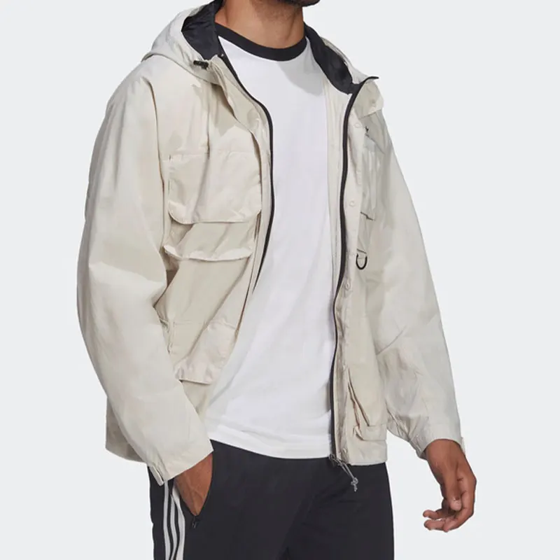 Adidas Official Genuine Three Stripes Multi-Pocket Workwear Men's Sports Jacket HF4794
