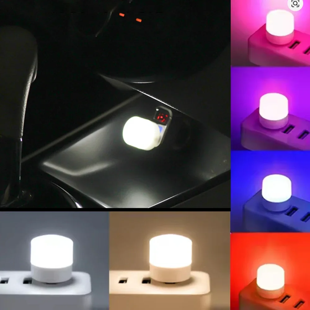 

USB Plug LED Night Light round Small Eye Protection Reading Light for Computer Mobile Power Applicable