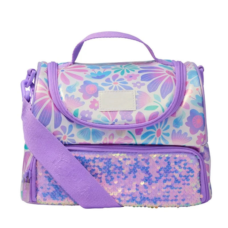 Australische Bloemen Glitter Rugzak Serie Studenten Grote Capaciteit Draagbare Trolley Rugzak Buiten Vrije Tijd Tas Uitje Lunchtas