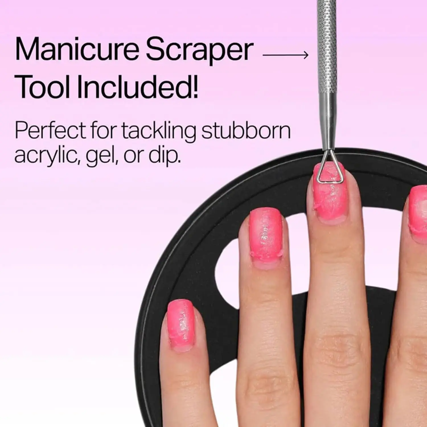 Elektrisch beheiztes Nagellackentferner-Set mit reinem Aceton für Dip-Pulver, Gel, Acryl und Press-Ons