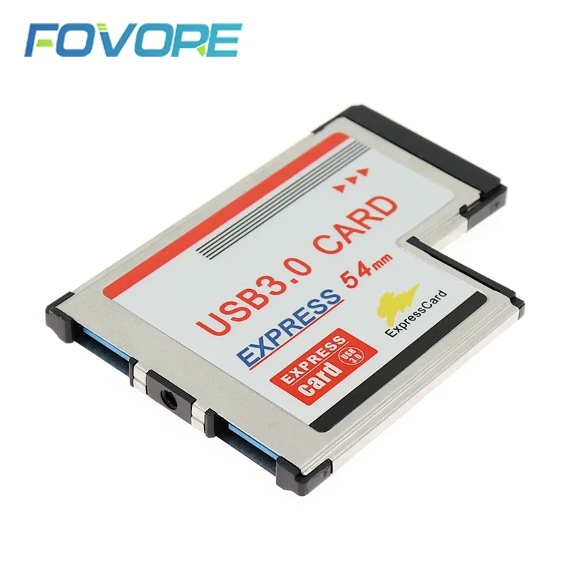 2 Dual Ports USB 3.0 HUB Express Card ExpressCard 54 54mm Hidden Inside USB3.0 Adapter ASMedia ASM1042 Chip For Laptop Notebook