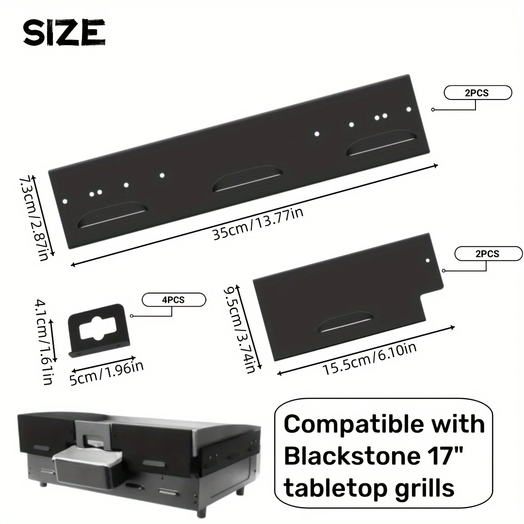 BBQ Wind Screen Griddle Accessories For Blackstone Griddle Grill And Camping Windproof Heat Gathering Save Propane Wind Screen