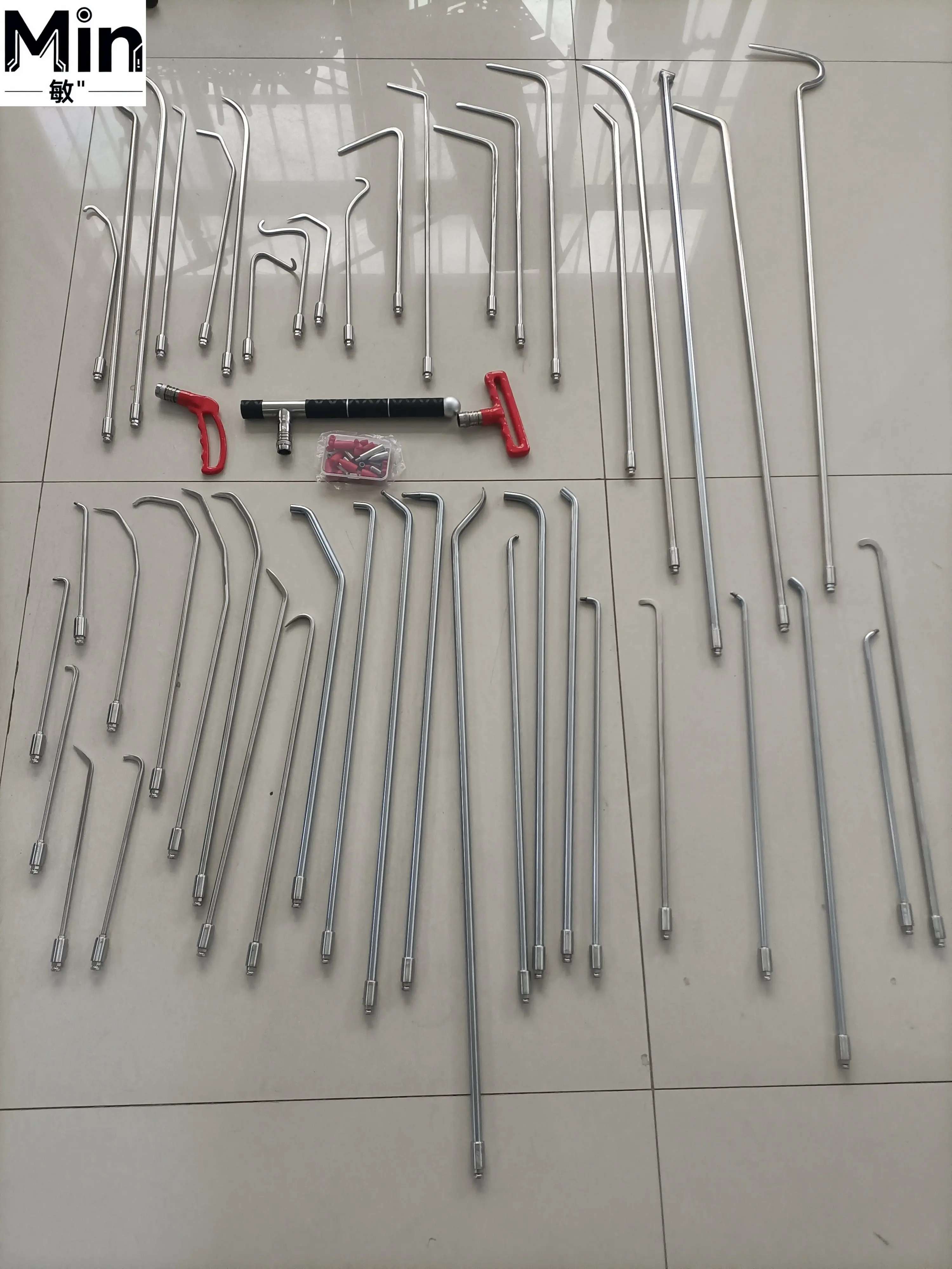 Professional 45PCS Upgraded Super PDR Car Tool Set Quick Release PDR Hooks and Rods for Auto Dent Removal Repair