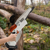 Mini Chain Saw Battery with 2 Batteries Hand Chain Saw with Safety Lock Small Electric Chain Saw for Wood Cutting Tree Trimming