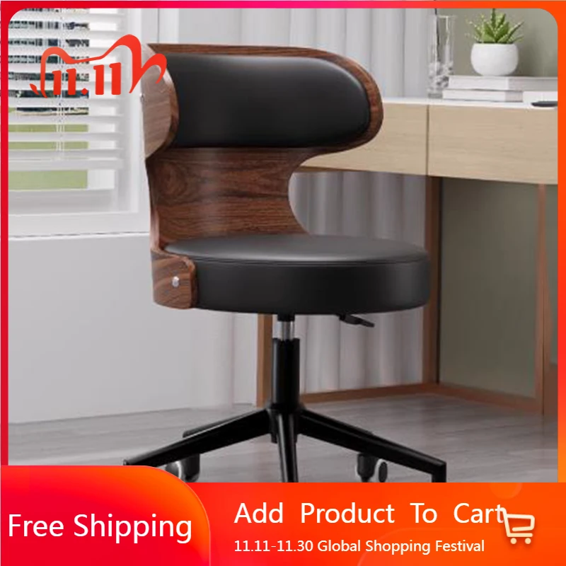 

Designer Wooden Office Chair Modern Nordic Kids Vanity Makeup Office Chair Reading Computer Sillas De Oficina Home Furniture