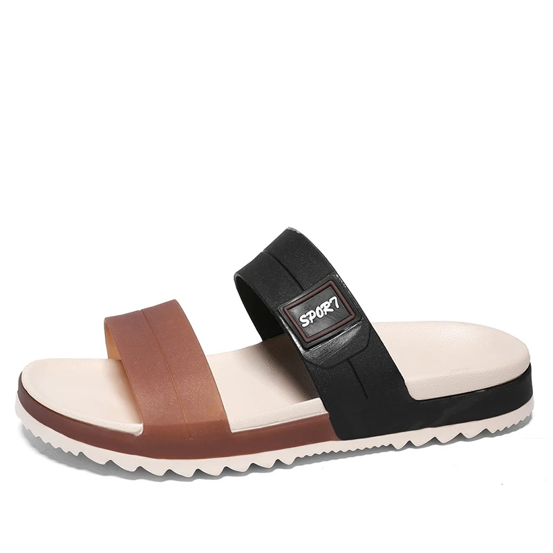 Sandalias planas antideslizantes para hombre, Chanclas de playa informales, Zapatillas de casa para interiores, marca de alta calidad, verano, 2023