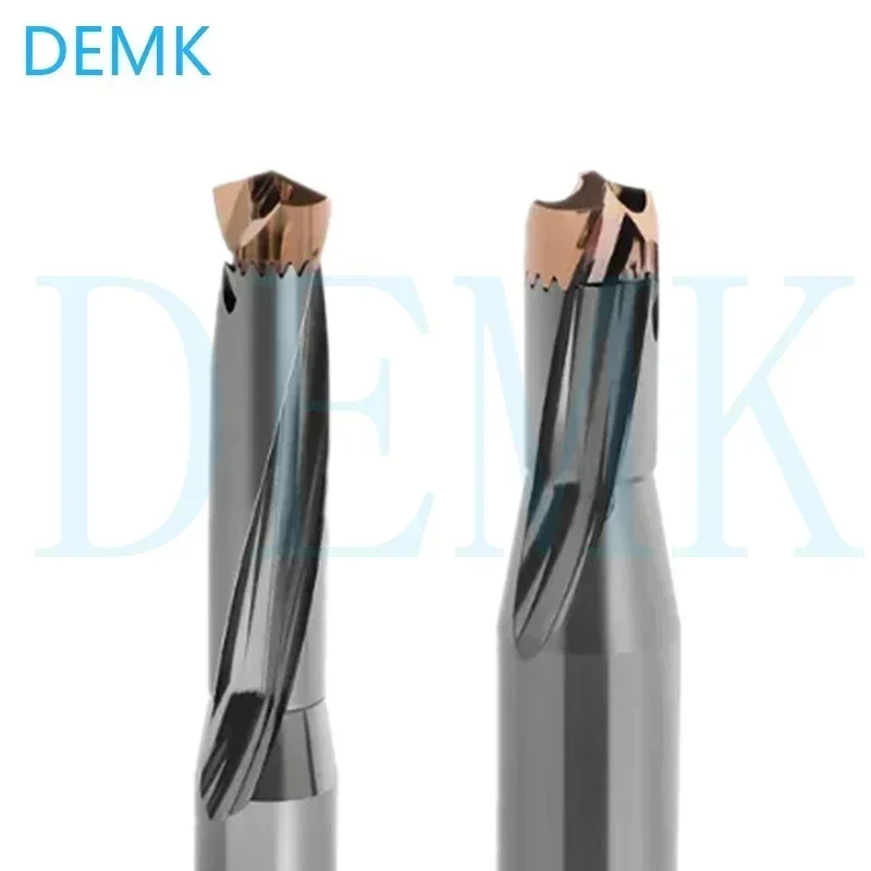 Taç Yüksek hızlı bit 10-25.8mm Karbür uç CNC Şiddetli delik işleme indekslenebilir Paslanmaz çelik işleme kılıç dişli matkap