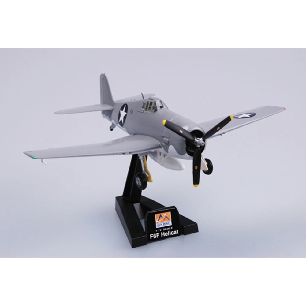 Easymodel 37296 1/72  F6F Hellcat USN VF-4  Fighter Bomber Assembled Finished Military Static Plastic Model Collection or Gift