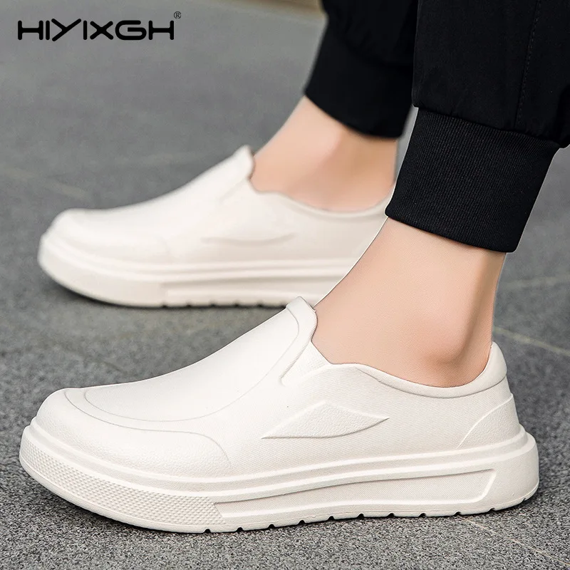 Men's Chef Shoes Anti Slip Oil Resistant Dirt Resistant Kitchen Restaurant Hotel Work Shoes Quick Drying Rain Shoes Large Size