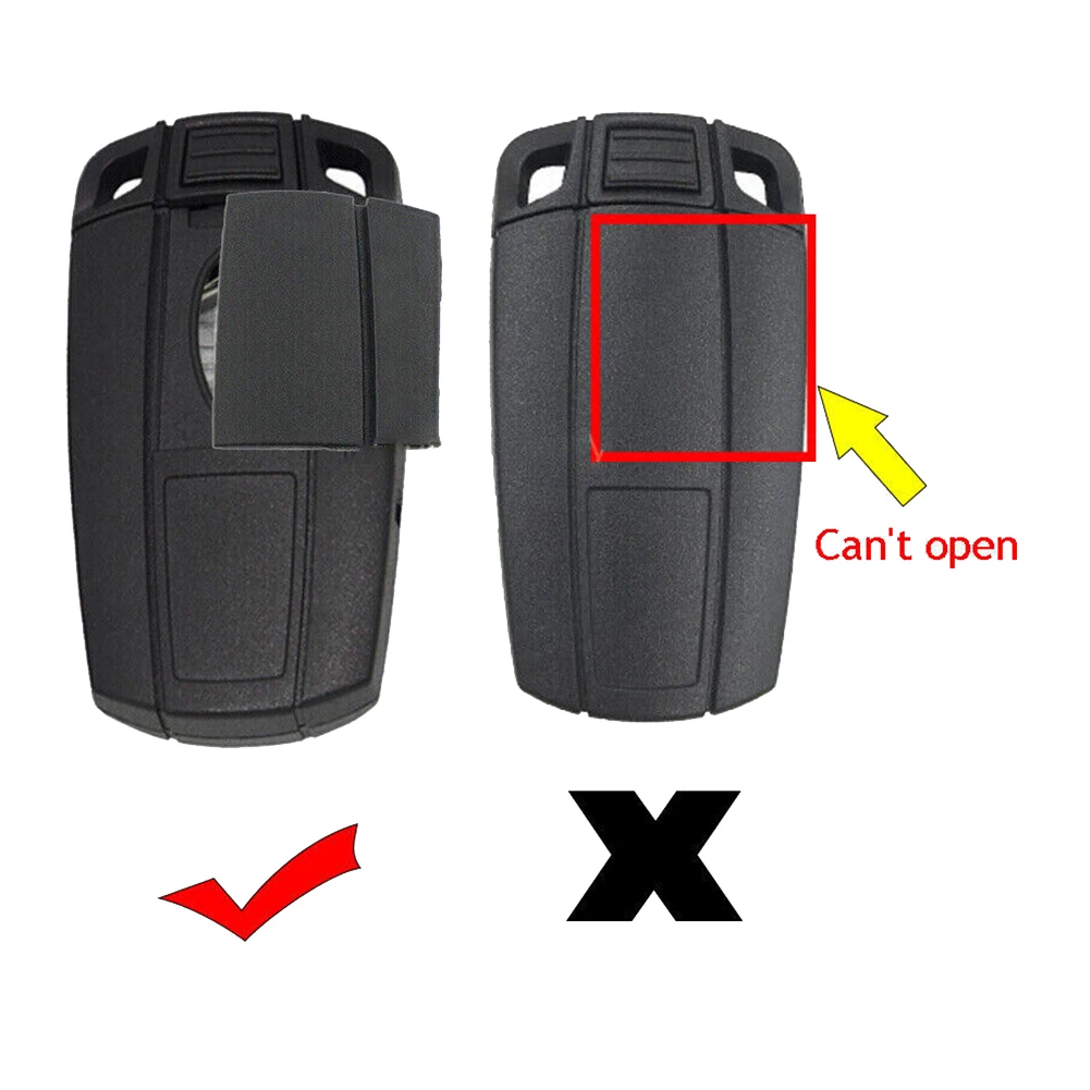 Remote Key Case Smart Key Shell Blade Fob Key Case for 2006-2011 BMW 1 3 5 6 Series E90 E91 E92 E60 KR55WK49123