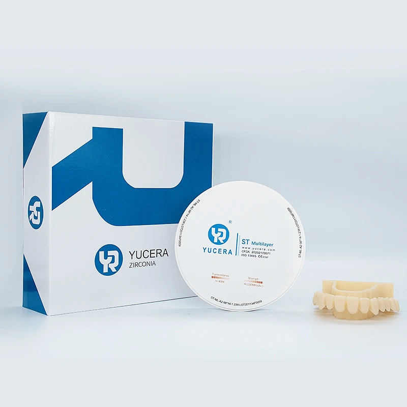 ST-ML Multilayer Zirconia Block Cad Cam 98 Open System Dental Lab Super Translucent Zirconium Ceramic Disc