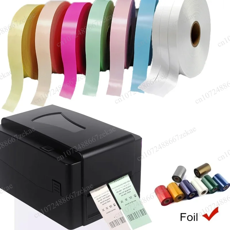 OEM Label Ribbon Printing Machine Roll to Roll Digital Satin Ribbon Printer Thermal Transfer Printing