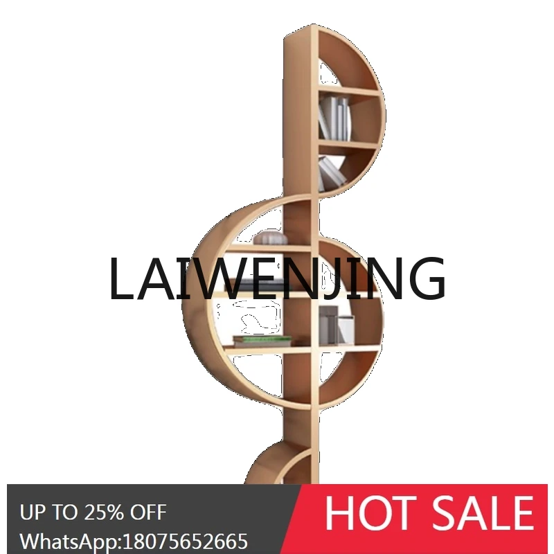 RWJ Living Room Wall Decoration Storage Rack Piano Room Music Symbol Decorative Art Storage