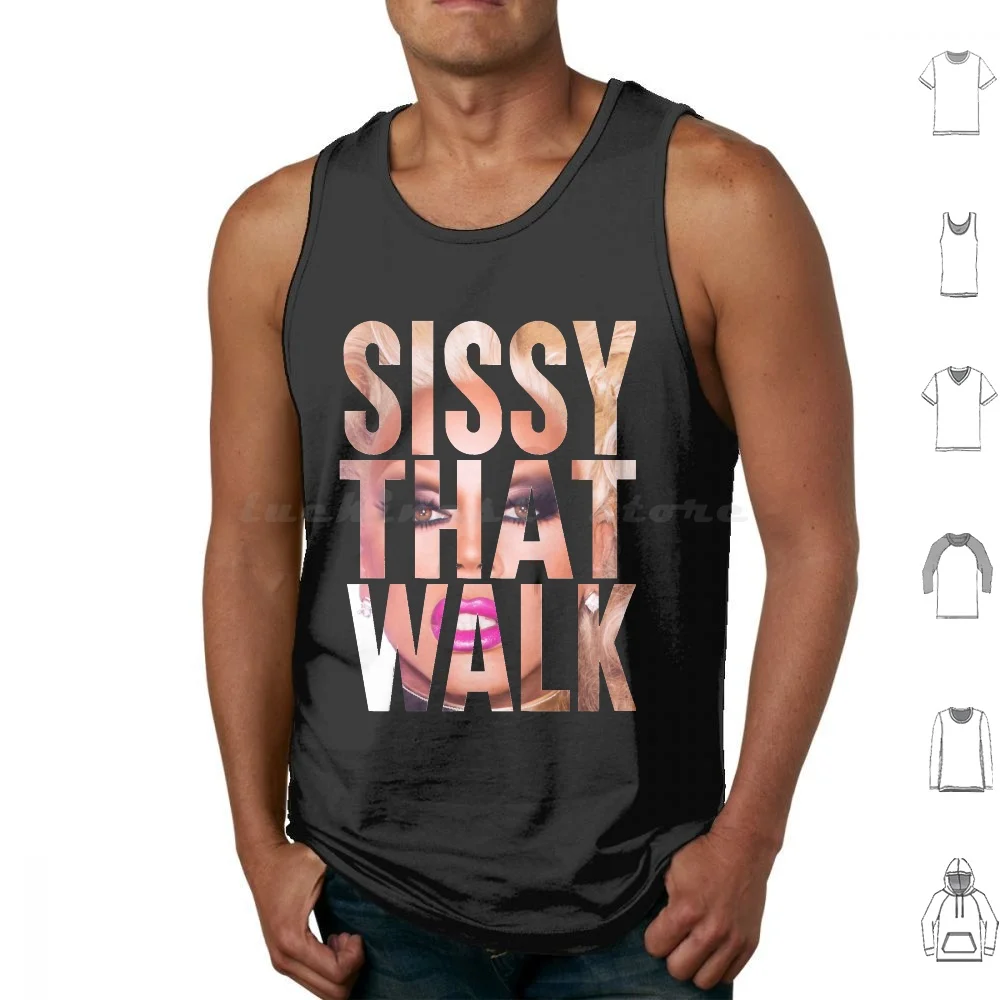 Sissy That Walk Classic Tank Tops Print Cotton Sissy That Walk Classic