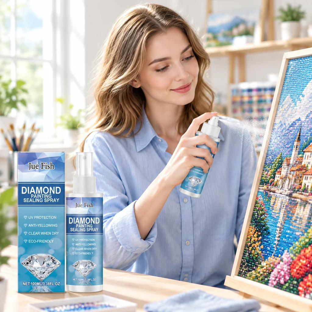 100ml Diamond Art Painting Sealer Spray Quick Dry Anti-Drop Clear Protective Art Craft Tools Additions Diamond Painting Sealant