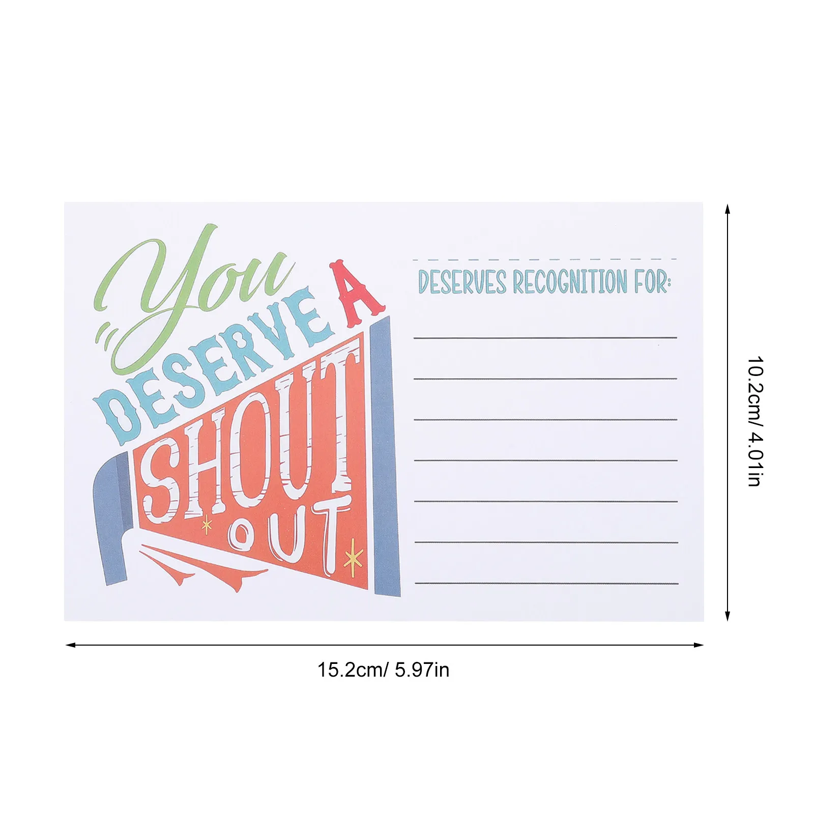 100Pcs Classroom Reward Cards 6x4 Kraft Teacher Appreciation Cards Positive Encouragement Recognition Postcards for Students