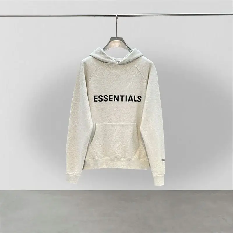 Essential Hoodie Printed Lettering Logo Sweatshirt High Quality Hip Hop Loose Unisex Oversized Fashion Brand Pullover