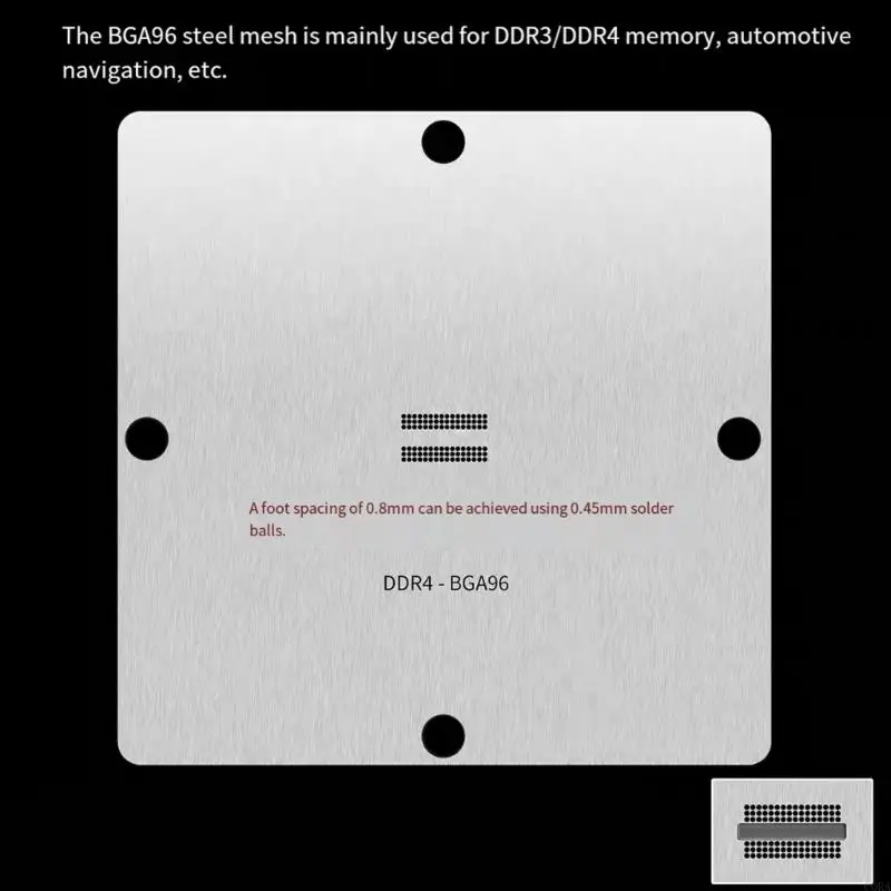 

CORA Reballing Template Steel Solder Stencils BGA78 BGA82 BGA96 BGA102 BGA132