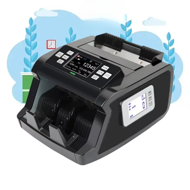 

60C Счетчик значения смешивания Поддельные заметки Обнаружение Подсчет счетчика денег Машина