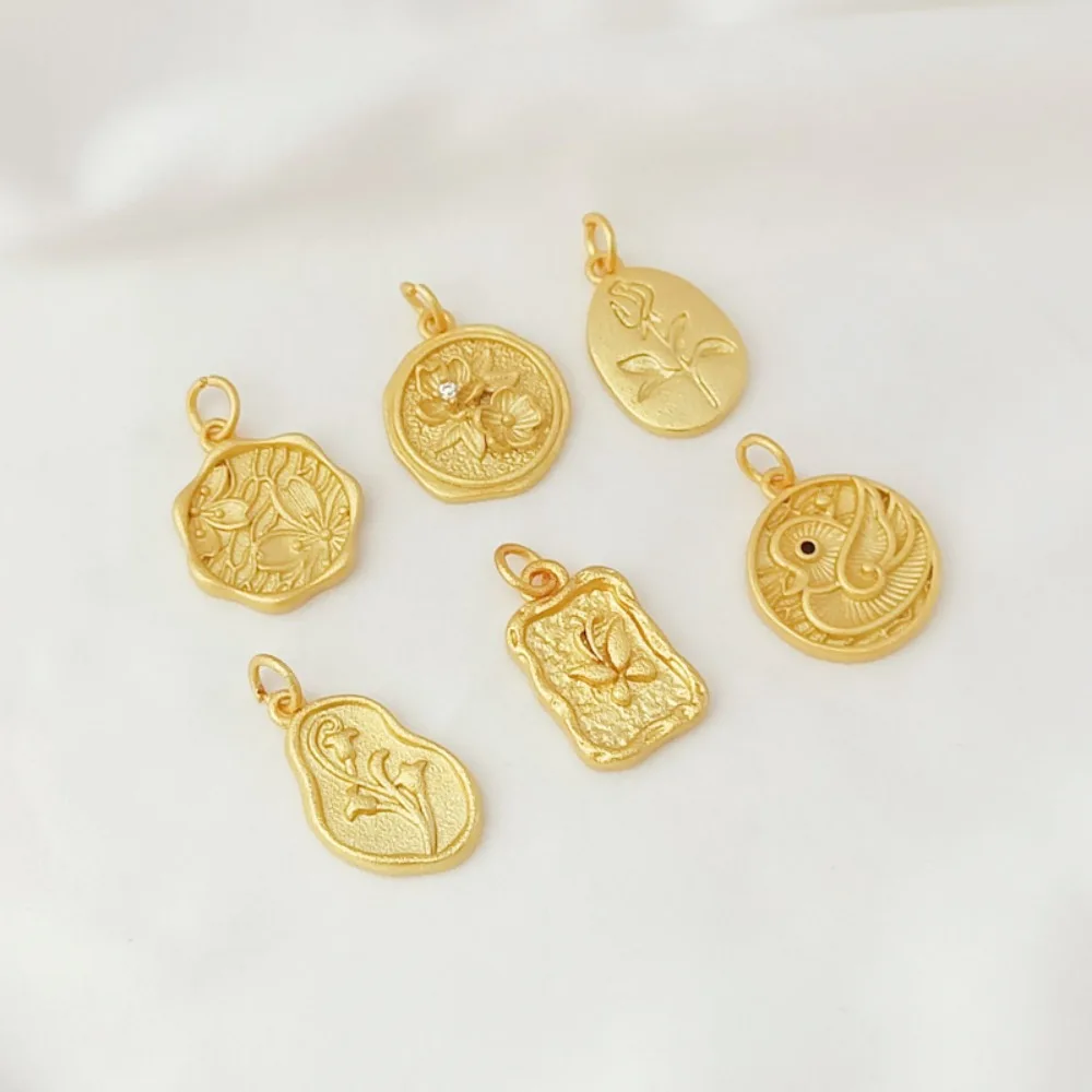 

Lily of The Valley, Orchid, Peach Blossom, Rose, Jasmine, Mandarin Duck, Butterfly, Flower Series, DIY Pendant