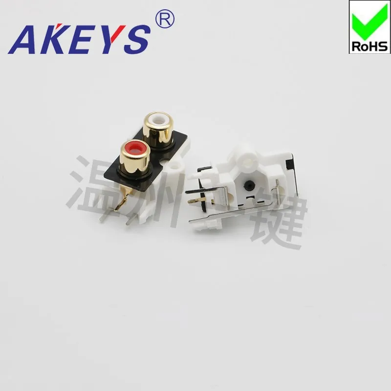 10 pcs Processing customized AVl two-hole and one-core socket series AV2-8.4-9 gold-plated environmental protection