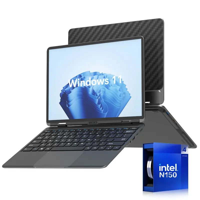 格安カーボンファイバー13インチCeleron N150 32GB RAM 128G-2TB SSDバックライトキーボード2.8Kスクリーン個人ビジネスノートパソコン