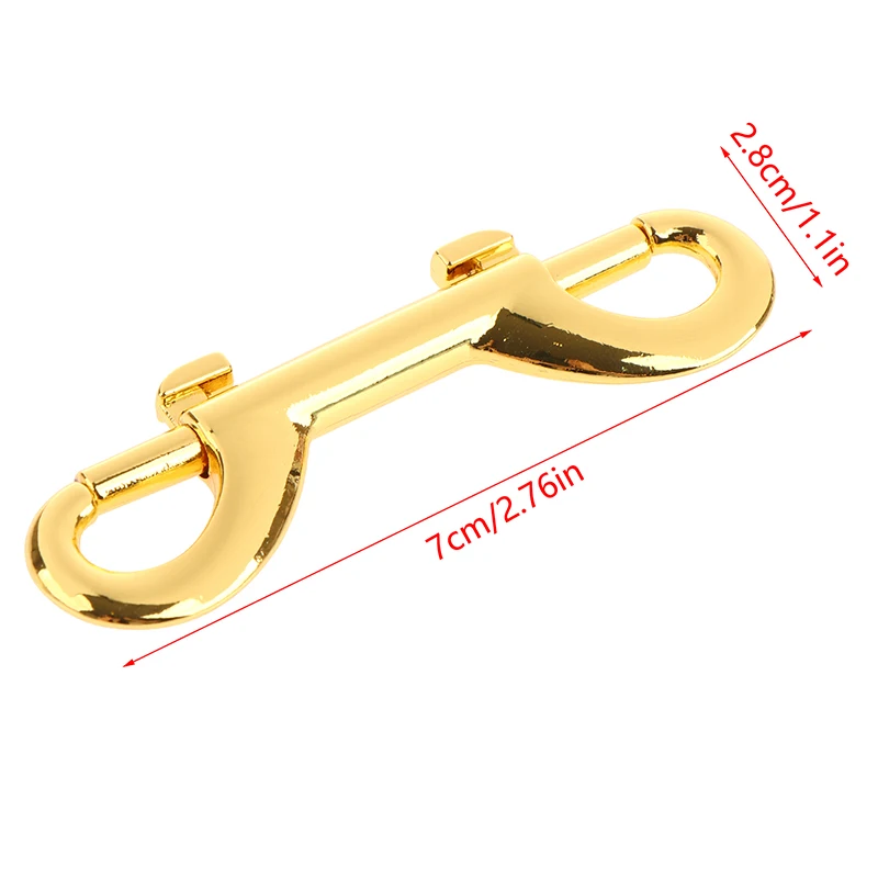 Alloy Swivel Eye Bolt Snap Hooks Double Ended Bolt Snap Hook Swivel Clips For Keychain Linking Dog Leash Collar