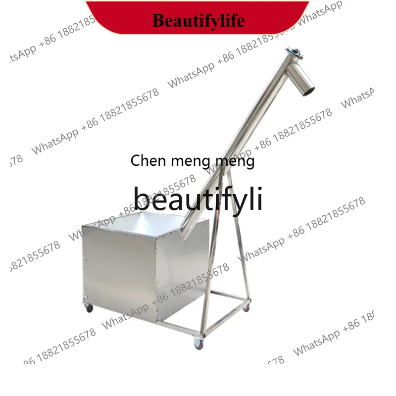 AB02  Spiral Conveyor Flour Plastic Injection Stainless Steel Automatic Screw Feeding Elevator