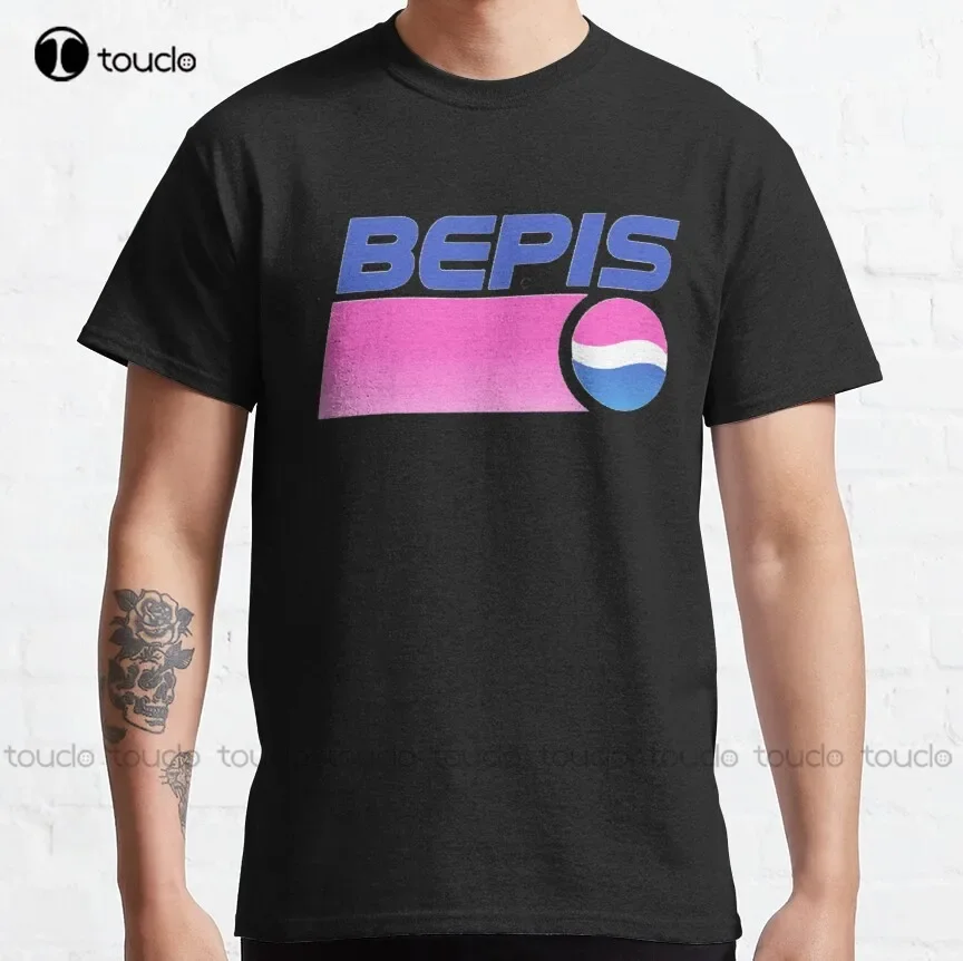 Bepis Cola Official Logo Classic T-Shirt Boys Shirts Custom Aldult Teen Unisex Digital Printing Tee Shirt Xs-5Xl Fashion Funny