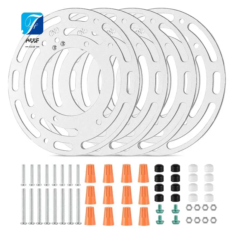 

A55F-обновленные универсальные монтажные кронштейны для ламп из 4 шт. с винтами и гайками для потолочных светильников, настенных светильников
