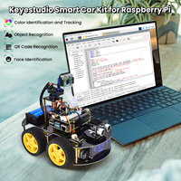 Keyestudio Raspberry Pi 4WD Robot Car Kit  5 Megapixels Camera Module Python Programming DIY Projects Kit For Raspberry Pi 4B