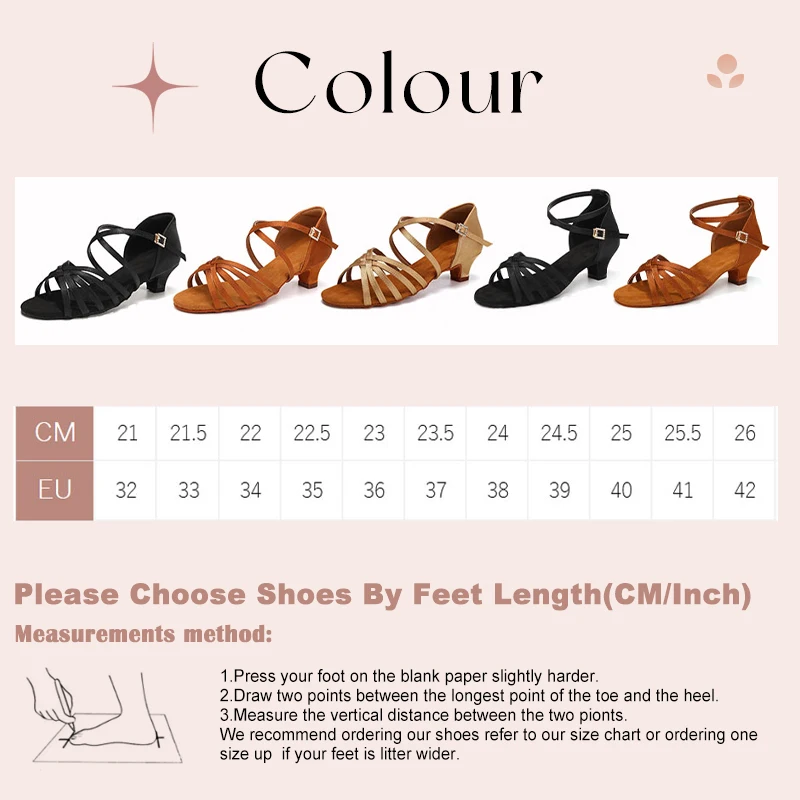 SWDZM sepatu dansa anak perempuan sepatu dansa Latin Ballroom lembut sepatu dansa Tango wanita Sandal Salsa Dropshipping