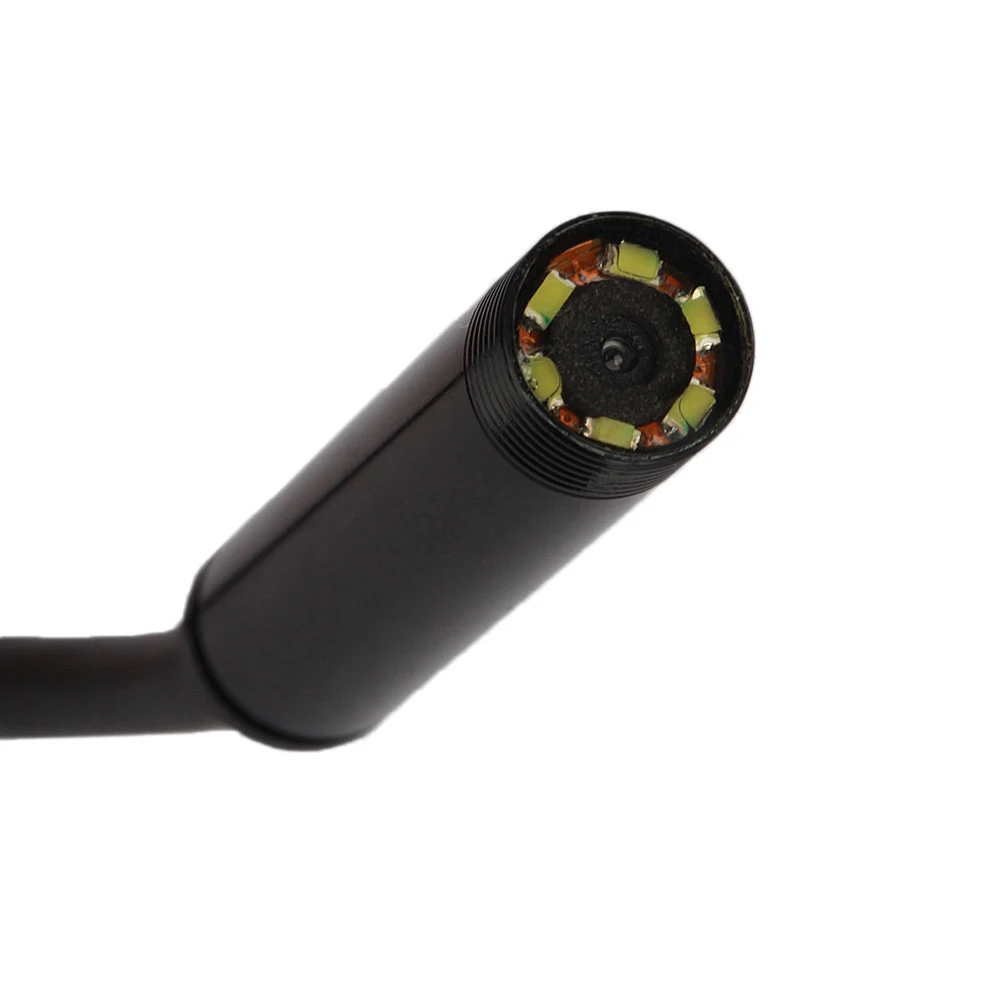 

5M 7Mm 6-Led Ip67 Waterproof For Phones Black Hard Plastic Built-In Camera Brightness Control Ear Nose